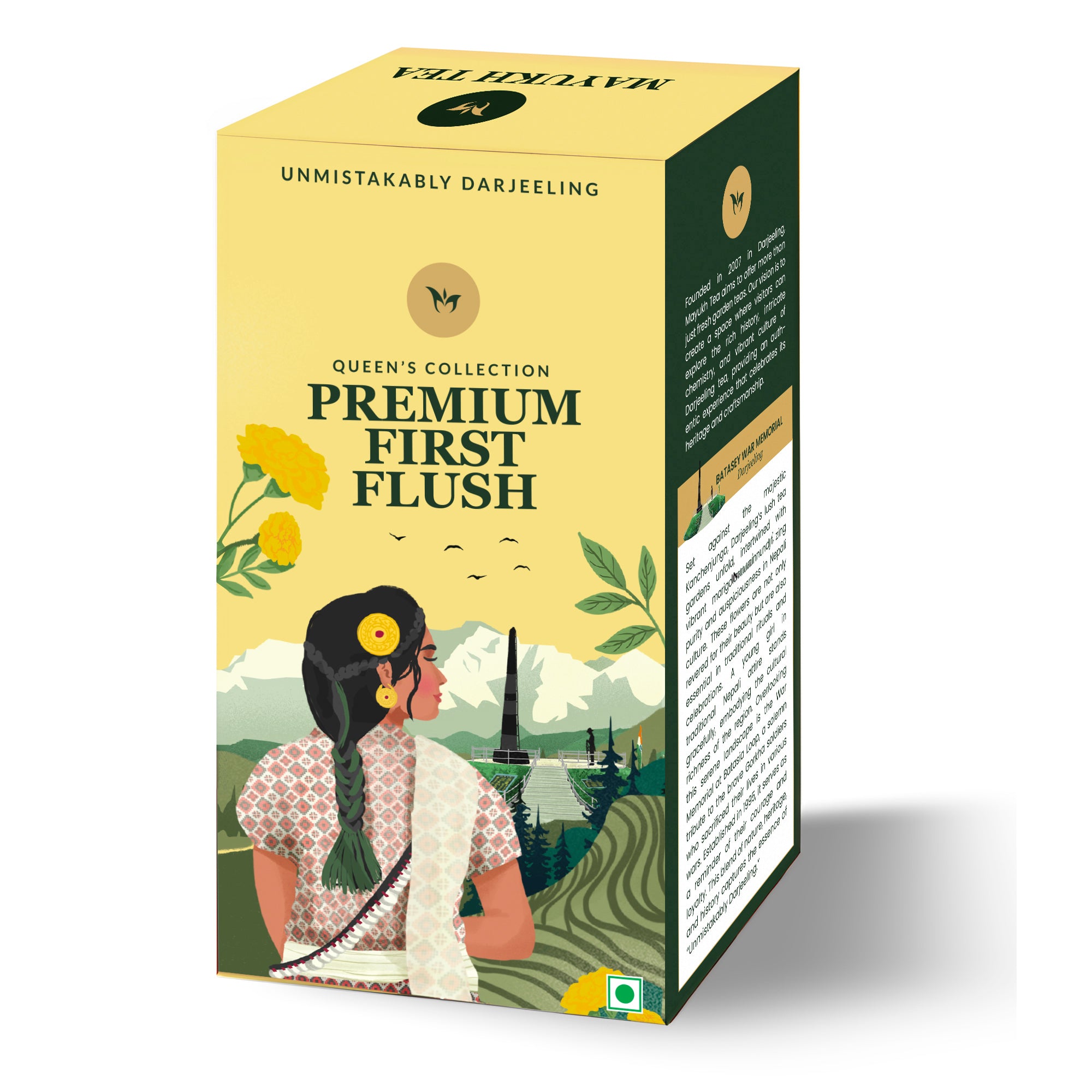 Darjeeling First Flush long leaf black tea, aromatic and delicate, perfect for tea connoisseurs