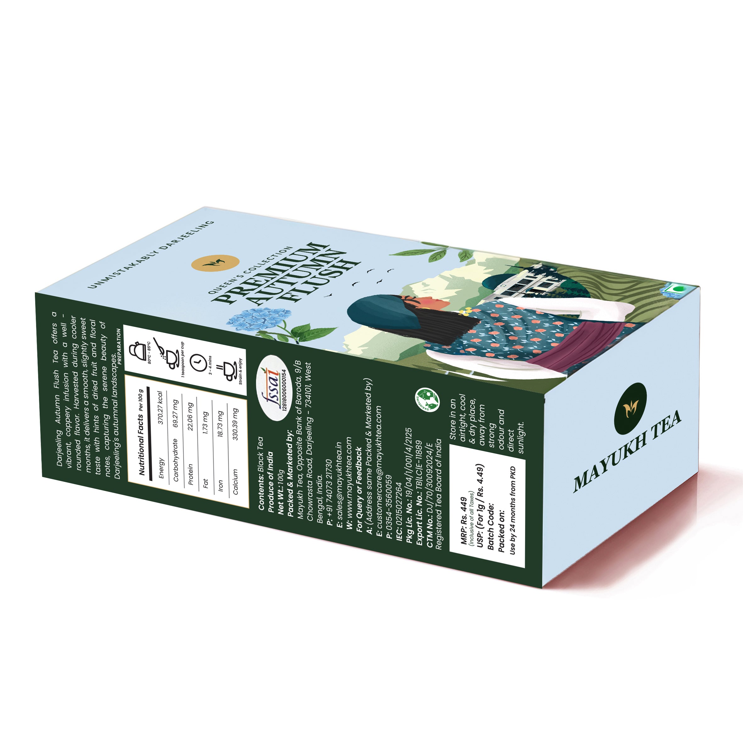 Long leaf Darjeeling Autumn Flush tea, premium quality, rich aroma, and perfect for relaxing tea moments