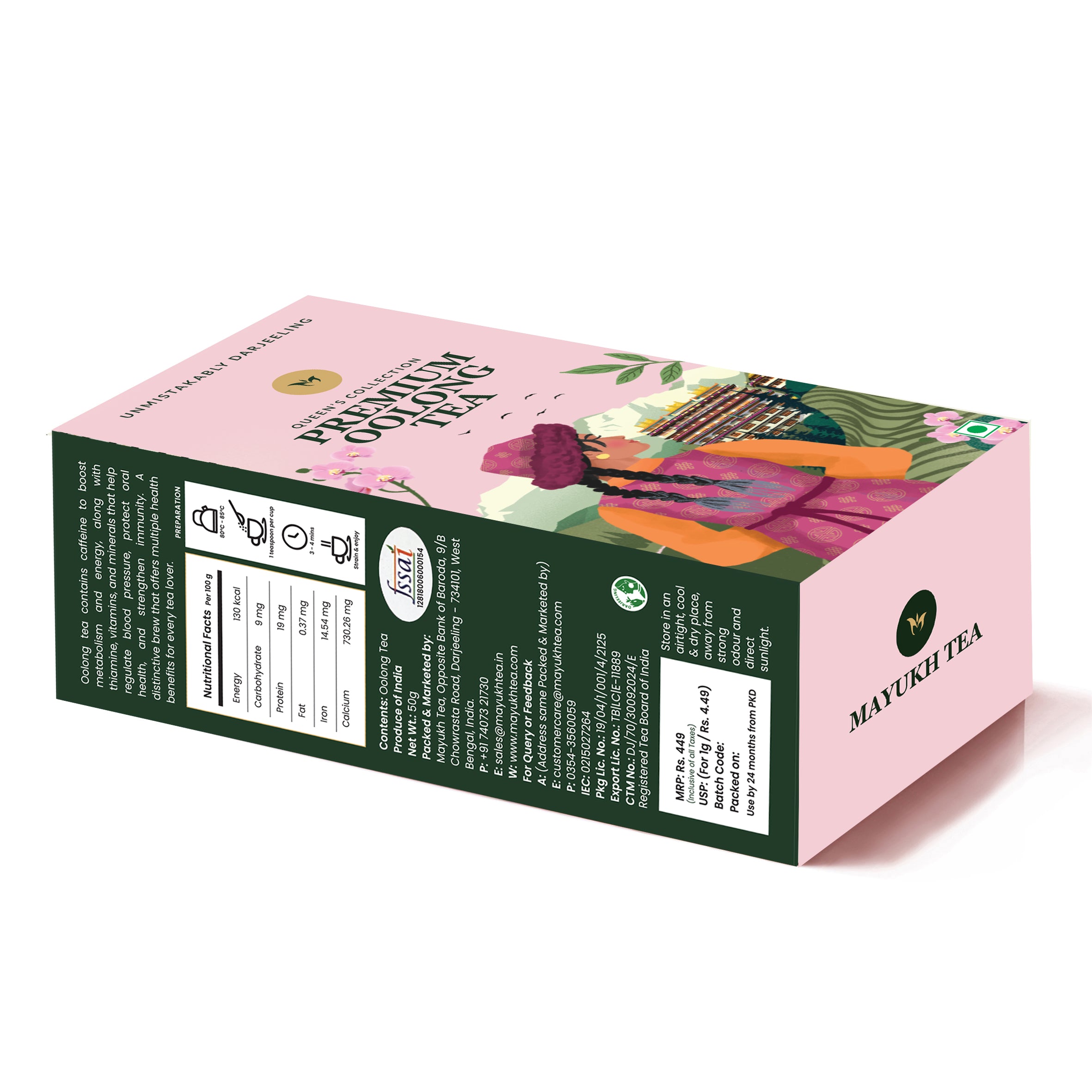 Handpicked premium Darjeeling Oolong long leaf tea, elegant and flavorful, perfect for true tea enthusiasts
