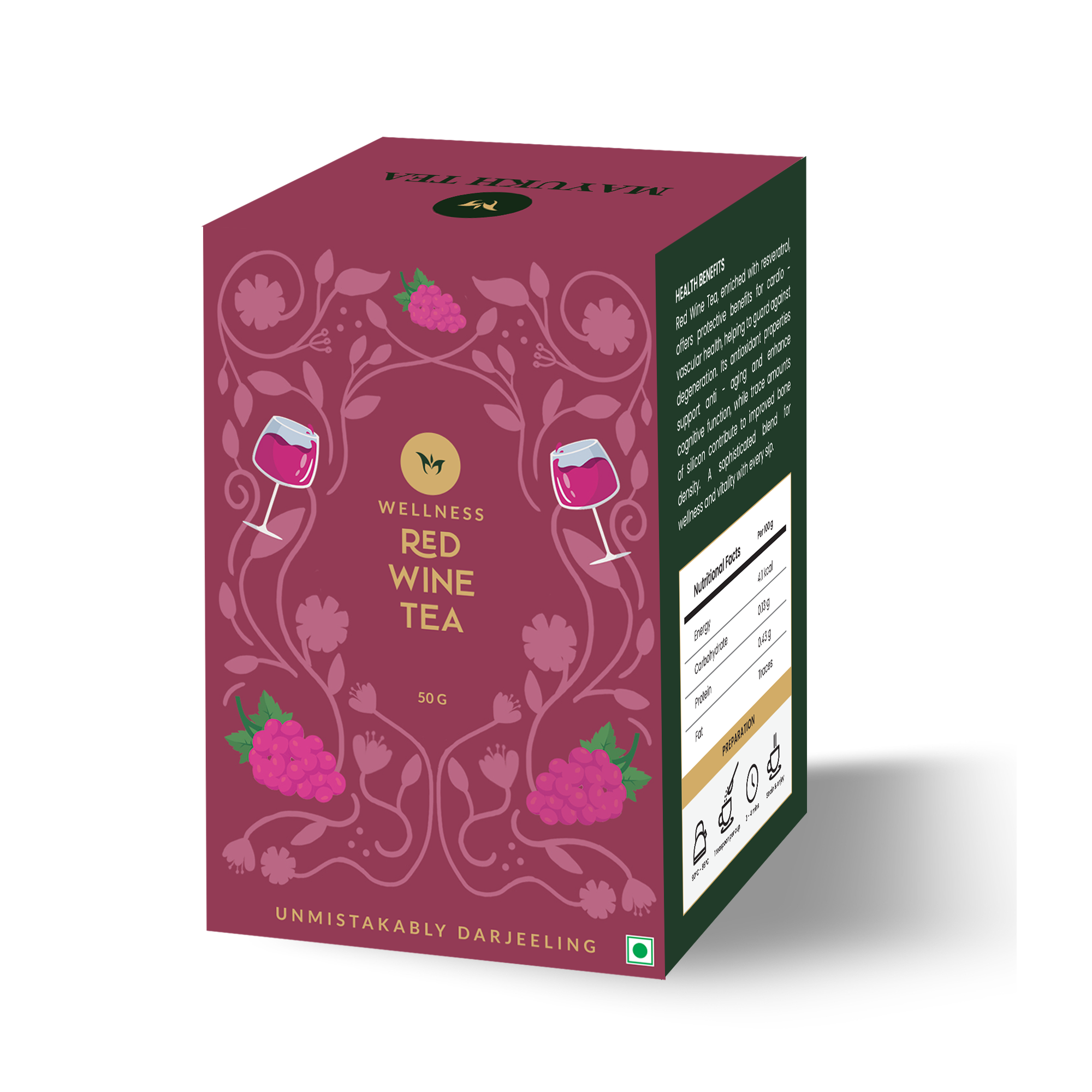 Red Wine Black Tea - 50 gm - Mayukh