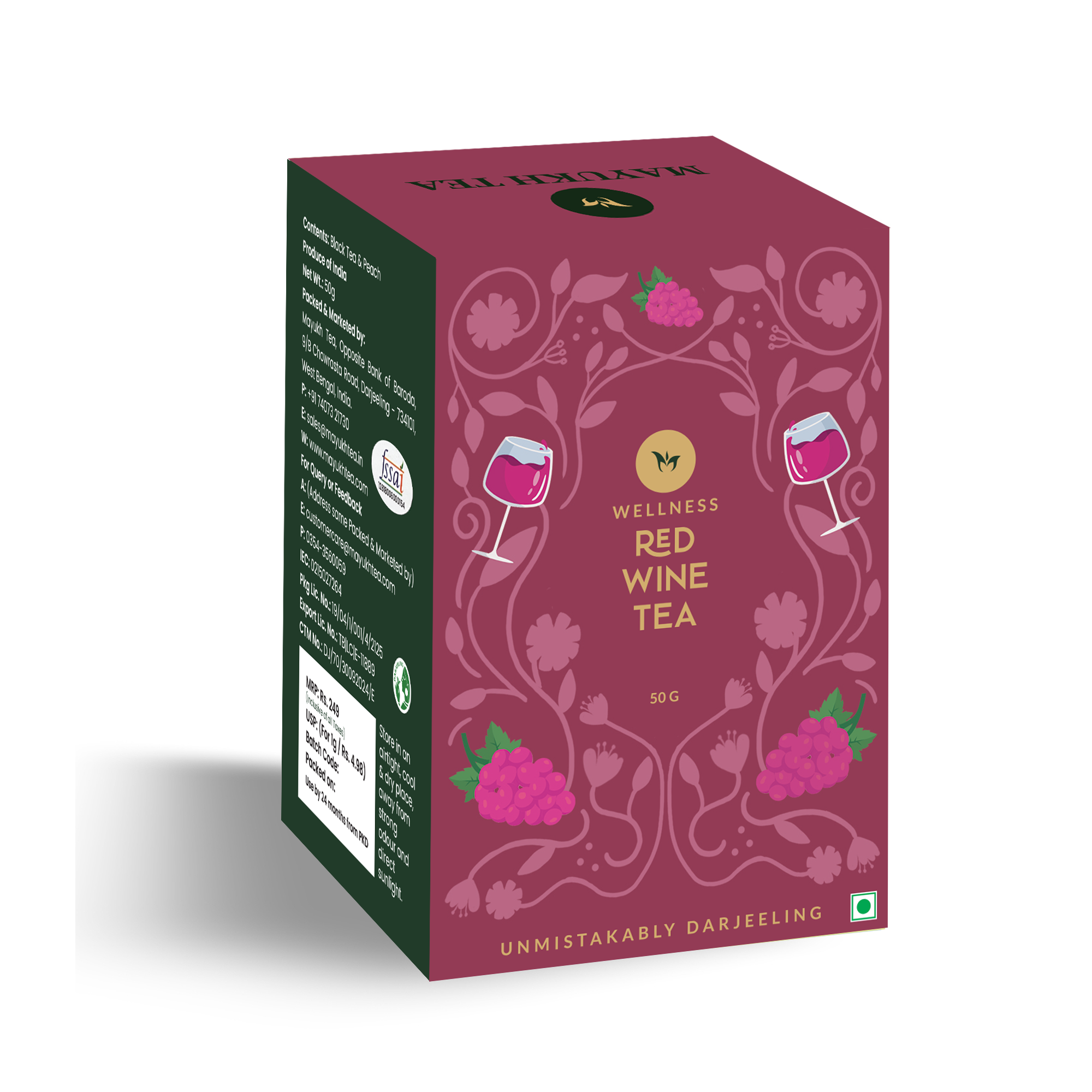 Red Wine Black Tea - 50 gm - Mayukh