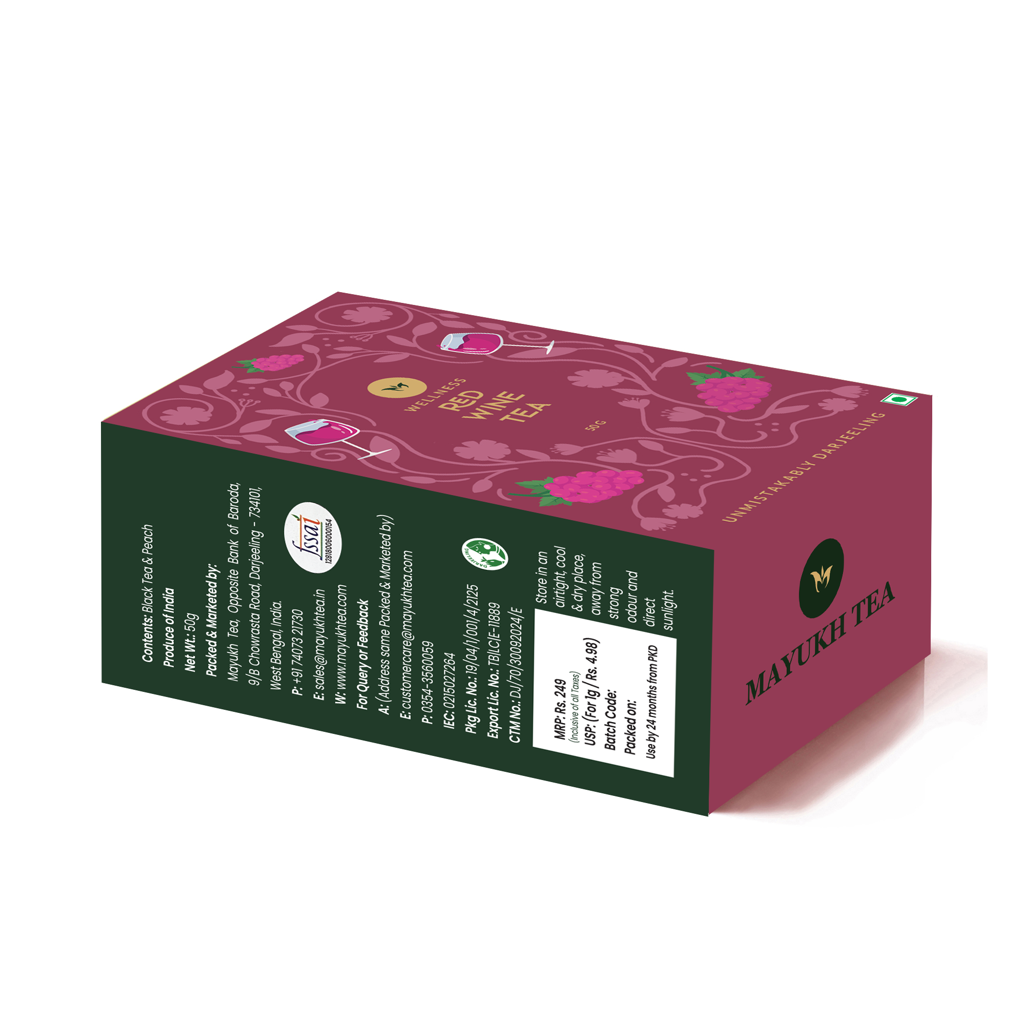Red Wine Black Tea - 50 gm - Mayukh