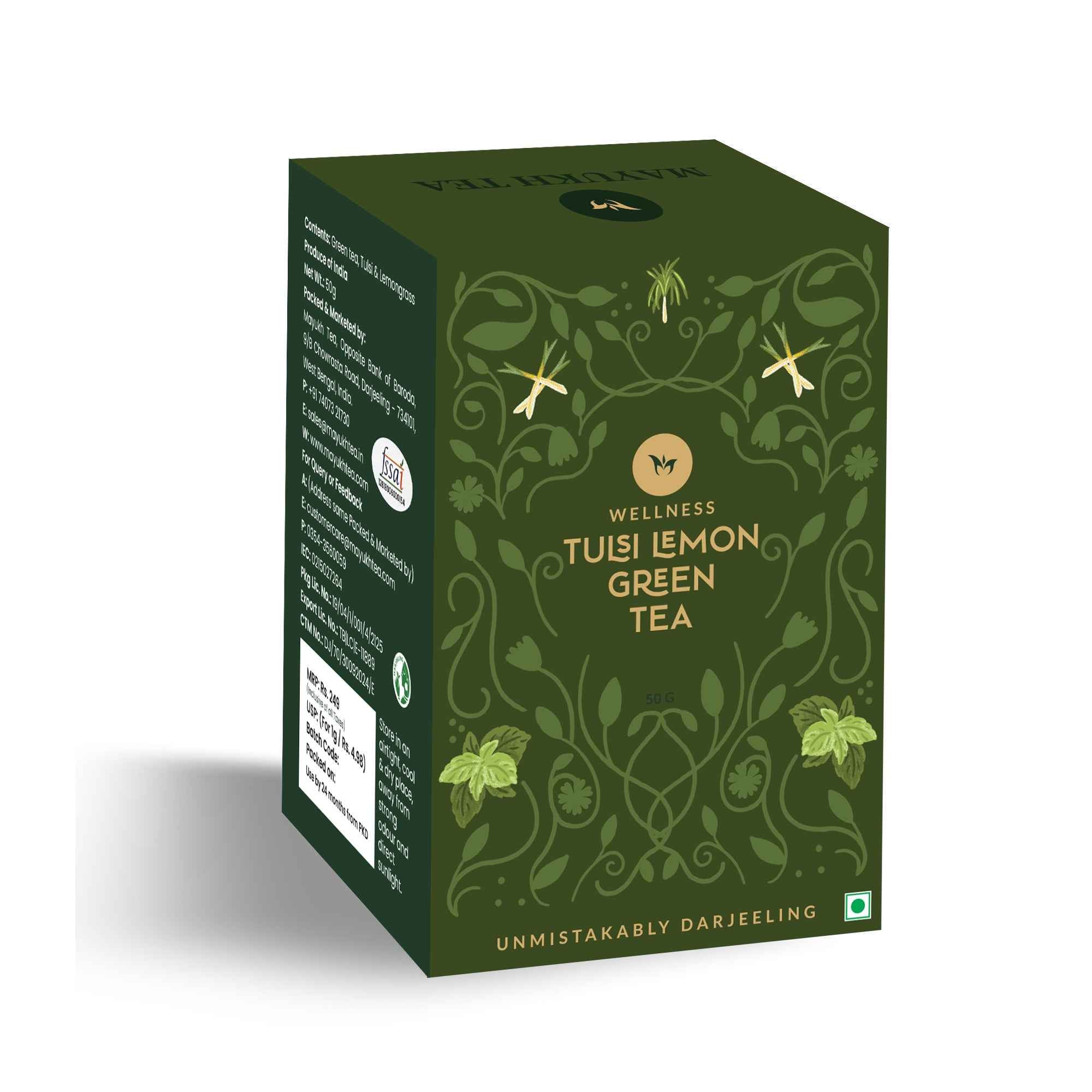 Tulsi Lemongrass Green Tea - Mayukh