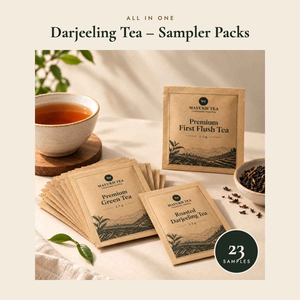 All in One Darjeeling Tea Sampler Pack (23 Samples)
