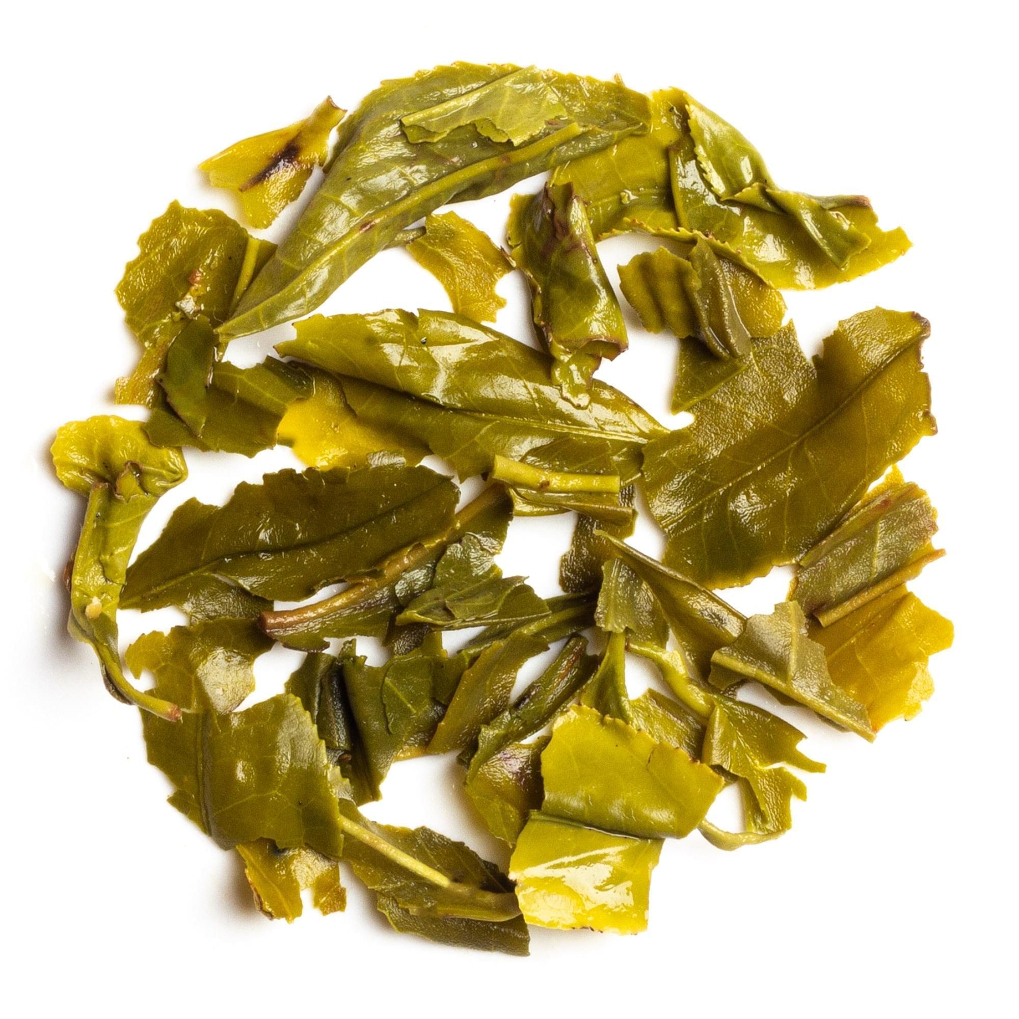Organic green tea infused with ashwagandha for natural wellness